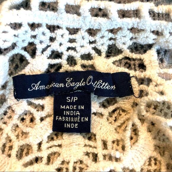 American Eagle Crochet Tank Top Womens Small Shirt Romantic Boho Coquette Fairy - Picture 2 of 4